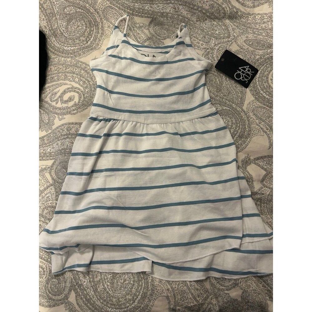 NWT 4T Chaser dress white with blue stripes